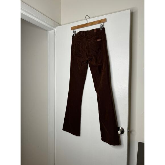 7 For All Mankind Brown Corduroy Bell Bottom Mid-rise Flared Jeans - Picture 13 of 16